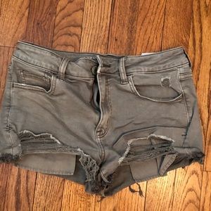 American Eagle Hi-rise shortie shorts
